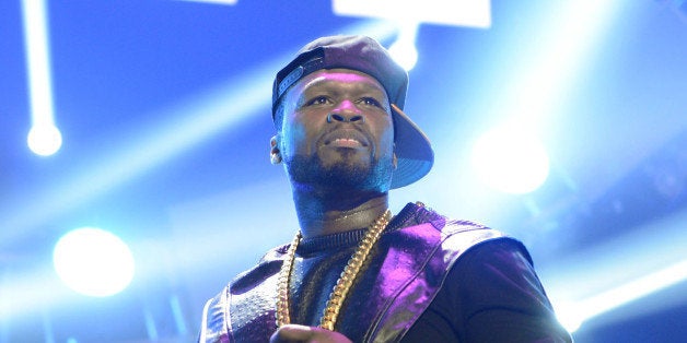LAS VEGAS, NV - SEPTEMBER 20: Recording artist Curtis '50 Cent' Jackson of the music group G-Unit performs onstage during th