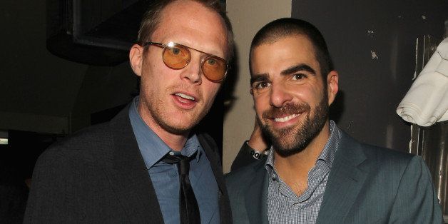 NEW YORK, NY - NOVEMBER 20: Paul Bettany and Zachary Quinto attend Out100 2014 presented by Buick on November 20, 2014 in New York City. (Photo by Astrid Stawiarz/Getty Images for OUT100)