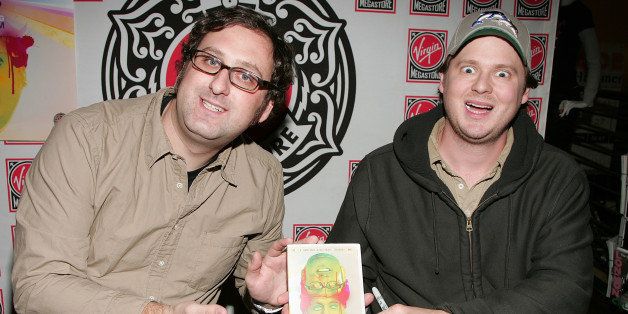 HOLLYWOOD - FEBRUARY 13: Actors Eric Wareheim (L) and Tim Heidecker attend the 'Tim and Eric Awesome Show, Great Job' Season 2 DVD launch at Virgin Megastore on February 13, 2009 in Hollywood, California. (Photo by David Livingston/Getty Images)