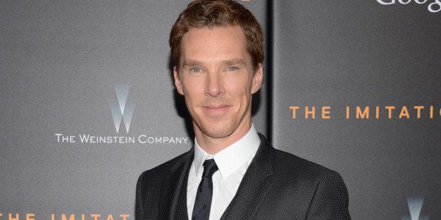 Benedict Cumberbatch attends the premiere of "The Imitation Game" at Ziegfeld Theatre on Monday, Nov. 17, 2014, in New York. (Photo by Evan Agostini/Invision/AP)