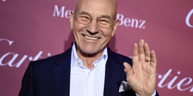 Patrick Stewart arrives at the 26th annual Palm Springs International Film Festival Awards Gala on Saturday, Jan. 3, 2015, in