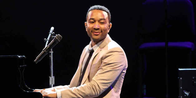 John Roger Stephens as John Legend performing as part of The All of Me Tour at Chastain Park Amphitheatre on Tuesday, July 29, 2014, in Atlanta. (Photo by Robb D. Cohen/Invision/AP)