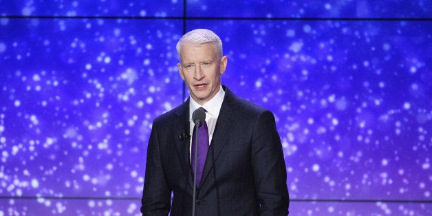 NEW YORK, NY - NOVEMBER 18: Anderson Cooper speaks onstage during the 2014 CNN Heroes: An All Star Tribute at American Museum of Natural History on November 18, 2014 in New York City. 25214_002_1066.JPG (Photo by Dimitrios Kambouris/WireImage for CNN)