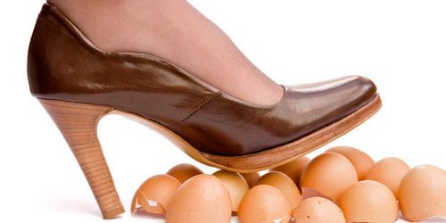 Walking on eggshells