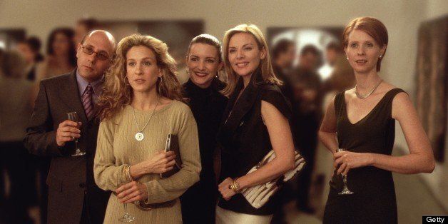 385528 12: Actors (From Left To Right) Willie Garson Stars As Stanford, Sarah Jessica Parker Stars As Carrie, Kristian Davis Stars As Charlotte, Kim Cattrall Stars As Samantha And Cynthia Nixon Stars As Miranda In The Hbo Comedy Series 'Sex And The City' The Third Season. (Photo By Getty Images)