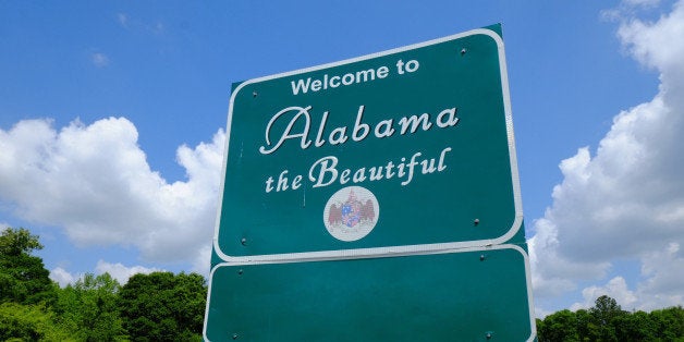 Welcome to Alabama sign