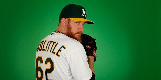 MESA, AZ - FEBRUARY 28: Pitcher Sean Doolittle #62 of the Oakland Athletics poses for a portrait during the spring training photo day at HoHoKam Stadium on February 28, 2015 in Mesa, Arizona. (Photo by Christian Petersen/Getty Images)