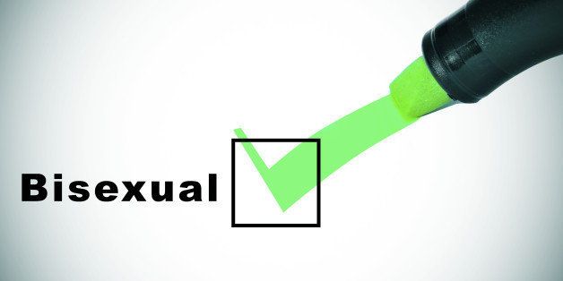 a check mark drawn on a checkbox with the word bisexual