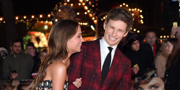 LONDON, ENGLAND - DECEMBER 08: Eddie Redmayne and Alicia Vikander attend the UK Film Premiere of 'The Danish Girl' on December 8, 2015 in London, United Kingdom. (Photo by Karwai Tang/WireImage)