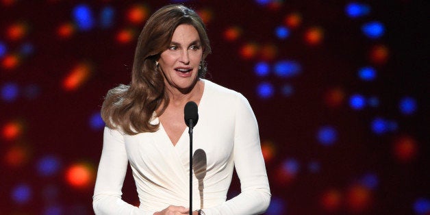 FILE - In this July 15, 2015 file photo, Caitlyn Jenner accepts the Arthur Ashe award for courage at the ESPY Awards at the Microsoft Theater, in Los Angeles. Jenner, undoubtedly one of the most talked-about women in the world, will be honored as one of Glamour magazines Women of the Year on Monday, Nov. 9, 2015, in a glittery ceremony along with fellow honorees like actress Reese Witherspoon, dancer Misty Copeland and designer Victoria Beckham. (Photo by Chris Pizzello/Invision/AP, File)