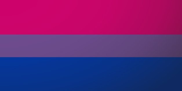 Illustration of an isolated bisexual flag