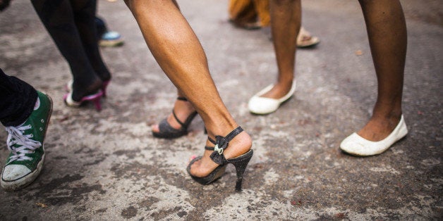 Transgender ladyboy's in high heels