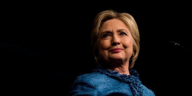 WEST PALM BEACH, FL - On primary night, former Secretary of State Hillary Clinton speaks to a cheering crowd of her supporter