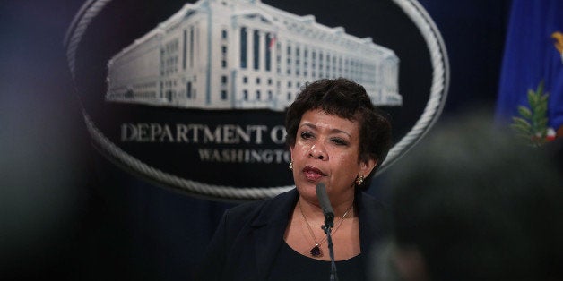 WASHINGTON, DC - MARCH 24: U.S. Attorney General Loretta Lynch speaks during a news conference for announcing a law enforcem