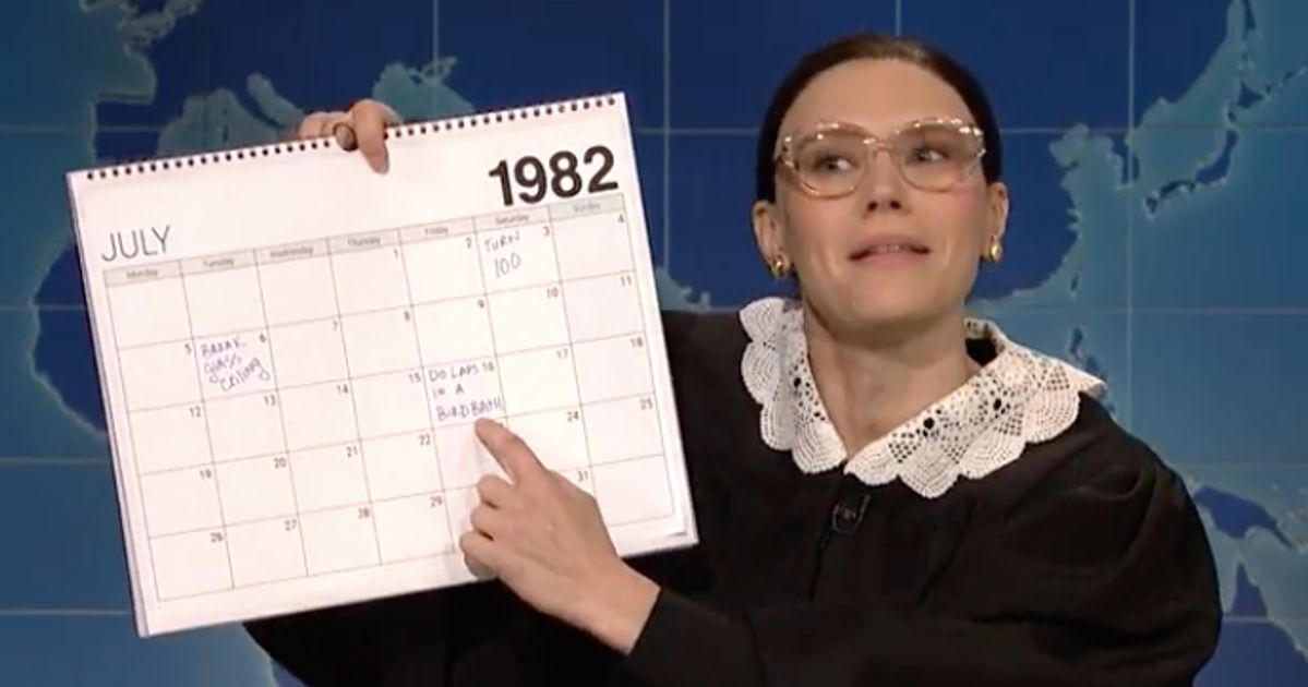 Note On Kate McKinnon's 'SNL' Calendar For Ruth Bader Ginsburg Don't