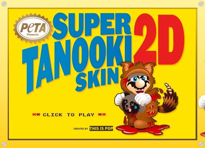 PETA announces this week that it hates Mario and Thanksgiving