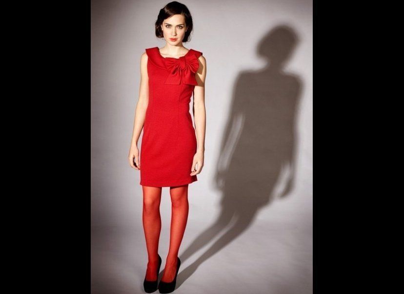 Carrie Parry's Red Bow Dress