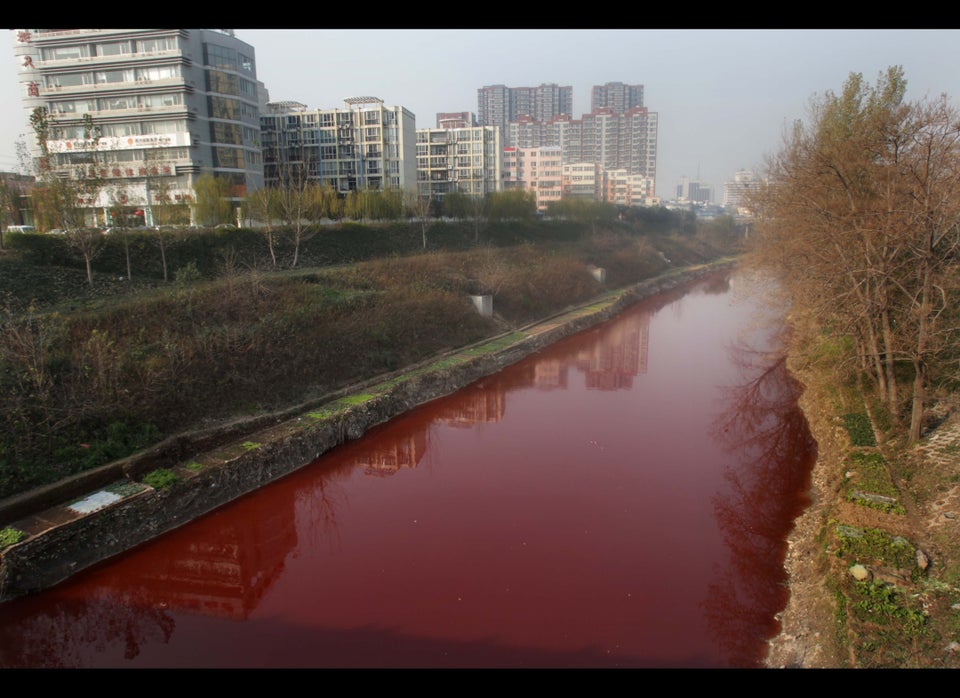 River Turns Red