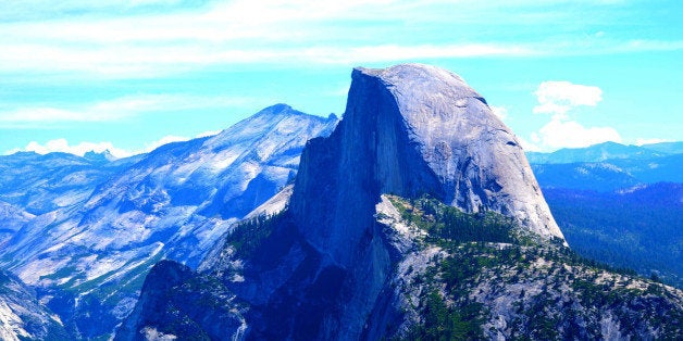 Looking out to Glacier Point.