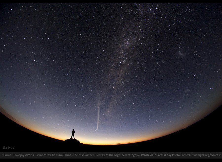 'Comet Lovejoy over Australia' by Jia Hao, China
