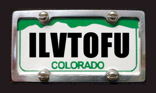 Ilvtofu License Plate Request Denied Despite True Love For Tofu Video Huffpost Impact