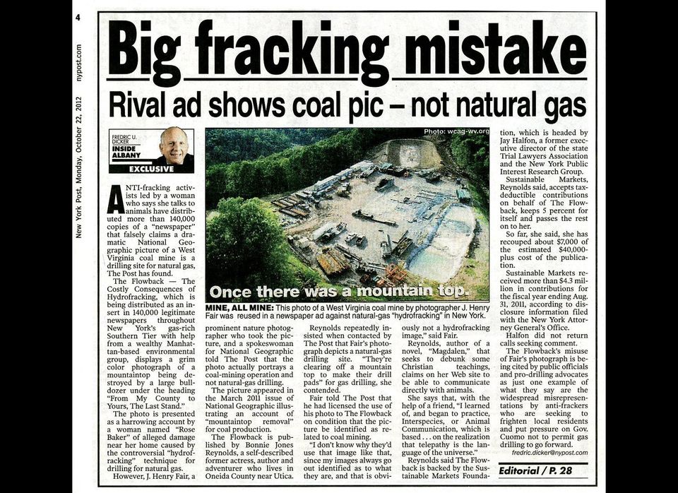 New York Post piece on fracking
