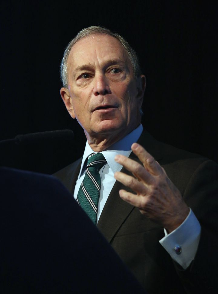 NEW YORK, NY - DECEMBER 06: New York City Mayor Michael Bloomberg speaks on long-term challenges facing the city following Superstorm Sandy on December 6, 2012 in New York City. Bloomberg, who was introduced by former Vice President Al Gore, addressed the Regional Plan Association and the New York League of Conservation Voters in downtown New York City. (Photo by John Moore/Getty Images)