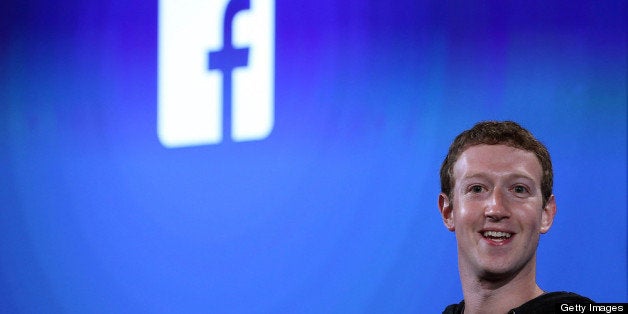 MENLO PARK, CA - APRIL 04: Facebook CEO Mark Zuckerberg speaks during an event at Facebook headquarters on April 4, 2013 in Menlo Park, California. Zuckerberg announced a new product for Android called Facebook Home. (Photo by Justin Sullivan/Getty Images)