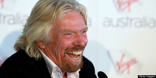 PERTH, AUSTRALIA - MAY 07: Sir Richard Branson addresses the media at Perth Airport on May 7, 2013 in Perth, Australia. Virgin Australia purchased Perth-based regional airline, Skywest adding another 32 planes to it's fleet to expand the airlines regional operations in Australia. (Photo by Paul Kane/Getty Images)