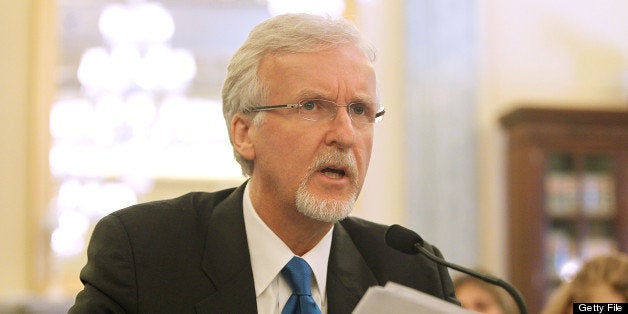 WASHINGTON, DC - JUNE 11: Explorer and filmmaker James Cameron testifies at the Senate Commerce, Science & Transportation Committee Hearing on 'Deep Sea Challenge: Innovative Partnerships In Ocean Observation' at the Russell Senate Office Building on June 11, 2013 in Washington, DC. (Photo by Paul Morigi/Getty Images)