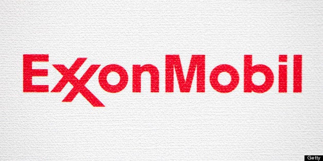 The logo of Exxon Mobil Corp. is displayed during the 21st World Energy Congress in Montreal, Quebec, Canada, on Wednesday, S