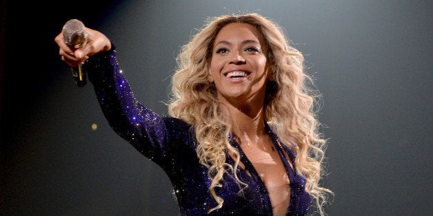 LOS ANGELES, CA - DECEMBER 03: Entertainer Beyonce performs on stage during 'The Mrs. Carter Show World Tour' at the Staples Center on December 3, 2013 in Los Angeles, California. (Photo by Larry Busacca/PW/WireImage for Parkwood Entertainment)