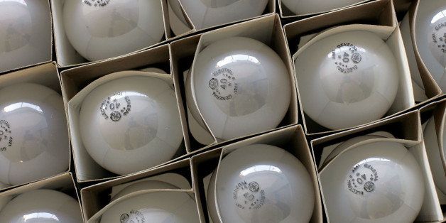 SAN FRANCISCO - JANUARY 31: Boxes of incandescent light bulbs are seen at the City Lights Light Bulb Store January 31, 2007 in San Francisco, California. California State Assemblyman Lloyd Levine is preparing to introduce a bill that would call for the incandescent bulb to be banned in California and be replaced by compact flourescents. (Photo illustration by Justin Sullivan/Getty Images)