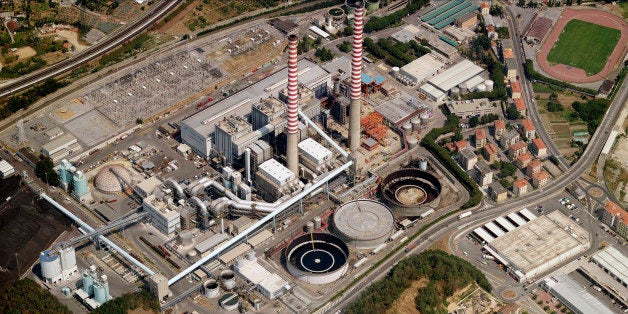 VADO LIGURE, ITALY - JULY 2006: An aerial image of Industrial Facility, Vado Ligure (Photo by Blom UK via Getty Images)