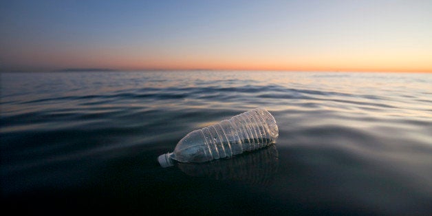 Plastic Water Bottle Floating in Pacific Ocean, Santa Monica, California, USA (Photo by Universal Images Group via Getty Images)