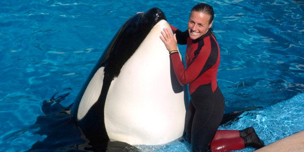 Dawn Brancheau, a whale trainer at SeaWorld Adventure Park, shown performing on December 30, 2005, was killed in an accident with a killer whale at the SeaWorld Shamu Stadium in Orlando, Florida, on Wednesday, February 24, 2010. (Photo by Julie Fletcher/Orlando Sentinel/MCT via Getty Images)