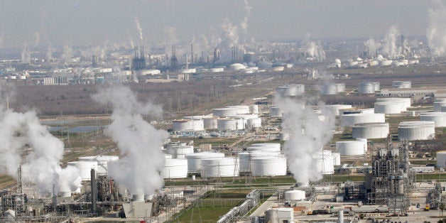 Petrochemical plants and refineries are shown in this aerial view Friday, Jan. 21, 2011 in Deer Park, Texas. (AP Photo/David J. Phillip)