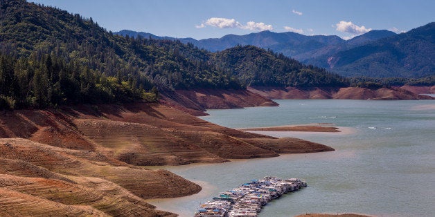 REDDING, CA - SEPTEMBER 27: With Lake Shasta at 26% capacity, California's largest water reservoir, feeding the Sacramento River, is at historically low levels impacting tourism on September 27, 2014, in Redding, California. With 2013 the driest year in recorded history, and reservoir levels continuing to drop, Governor Jerry 'Edmund' Brown has declared a water 'State of Emergency' for all of California. (Photo by George Rose/Getty Images)