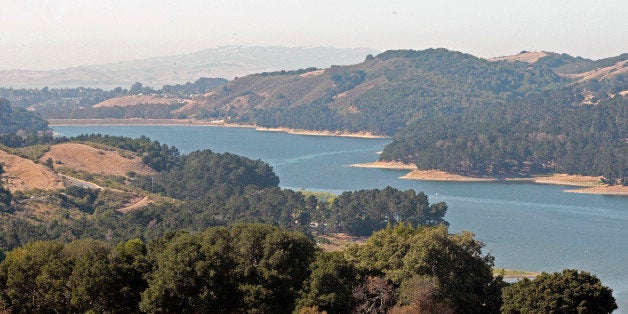 UNITED STATES - SEPTEMBER 22: Trees line the East Bay Municipal Utility District's San Pablo reservoir in Oakland, California, U.S., on Tuesday, Sept. 22, 2009. East Bay Municipal Utility District, which hasn't missed a bond payment in 86 years, is being told by banks that its credit isn't as good as companies that Moody's Investors Service says are 90 times more likely to default. (Photo by Chip Chipman/Bloomberg via Getty Images)