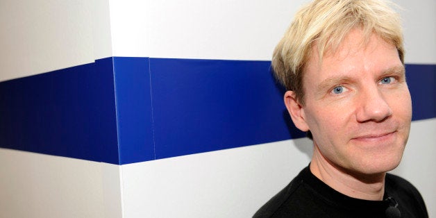 Danish professor Bjorn Lomborg poses at the Bella center of Copenhagen on December 15, 2009 on the 9th day of the COP15 UN Cl