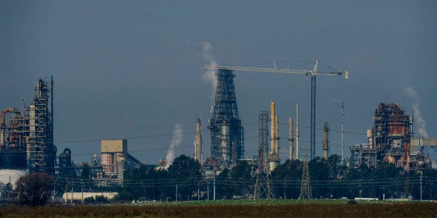 The Tesoro Corp. Golden Eagle Refinery stands in Martinez, California, U.S., on Monday, Feb. 2, 2015. One U.S. refinery is shutting while management takes control of operations at six others after union workers walked out of the plants in the biggest strike since 1980. Tesoro Corp. shut half of its 166,000-barrel-a-day Martinez plant in California that wasnt already idled for maintenance. Photographer: David Paul Morris/Bloomberg via Getty Images