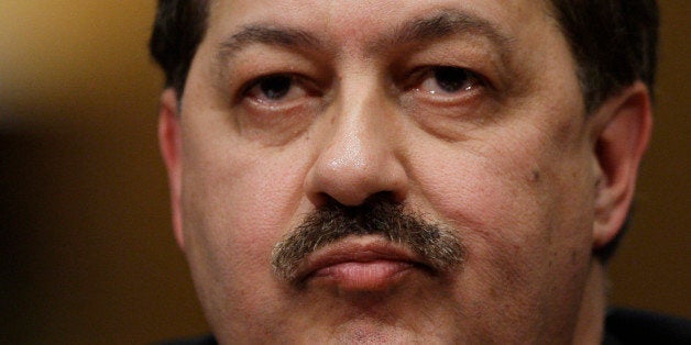 Massey Energy Company Chief Executive Officer Don Blankenship pauses as he testifies on Capitol Hill in Washington, Thursday, May 20, 2010, before the Senate Health and Human Services subcommittee hearing on mine safety. (AP Photo/Carolyn Kaster)