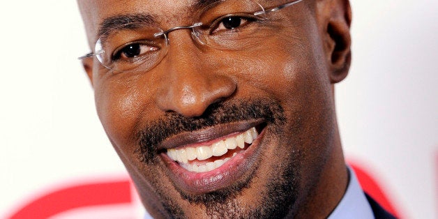 Van Jones of the CNN program "Crossfire" poses at the CNN Worldwide All-Star Party, on Friday, Jan. 10, 2014, in Pasadena, Calif. (Photo by Chris Pizzello/Invision/AP)