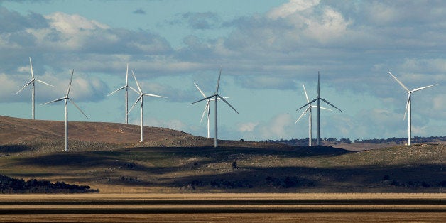 Wind turbines stand at the Capital Wind Farm, operated by Infigen Energy, in Bungendore, New South Wales, Australia, on Frida