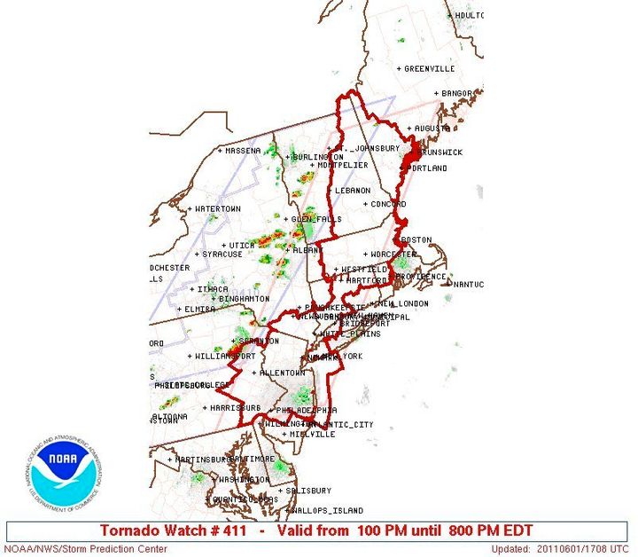 Boston Tornado Watch: Eight Massachusetts Counties On Alert For Severe ...