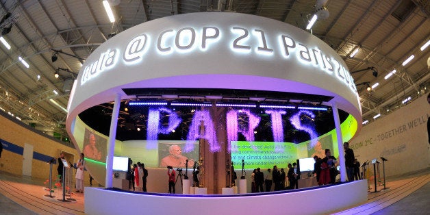 PARIS, FRANCE - DECEMBER 03: A general view of atmosphere during the COP 21 on December 3, 2015 in Paris, France. The COP21