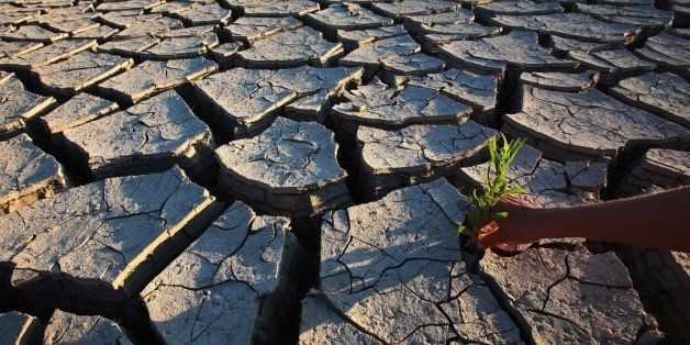 RHODES, GREECE - JULY 16: Dry out ground near rodes city on July 16, 2009 in Rhodes, Greece. Rhodes is the largest of the Greek Dodecanes Islands. Due to climate change and global warming many areas and rivers drying out. (Photo by EyesWideOpen/Getty Images)
