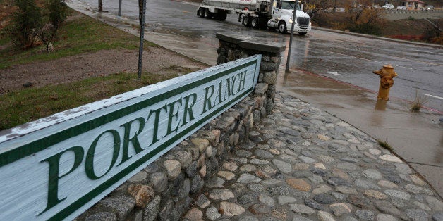 A tanker truck stands parked outside the entrance to the Southern California Gas Company's Aliso Canyon storage facility in Porter Ranch, California, January 6, 2016. California Governor Jerry Brown on January 6, 2016 declared a state of emergency in the Porter Ranch area due to the continuing leak of natural gas from the Aliso Canyon storage facility operated by the Southern California Gas Co. AFP PHOTO / JONATHAN ALCORN / AFP / JONATHAN ALCORN (Photo credit should read JONATHAN ALCORN/AFP/Getty Images)