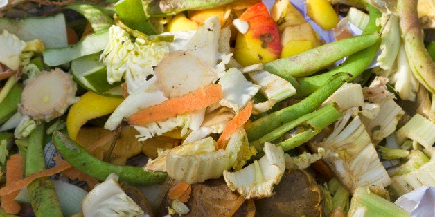 Vegetable peelings to create wormery