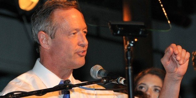 DES MOINES, IA - FEBRUARY 1: Democratic presidential candidate Martin O'Malley tells a small gathering of supporters that he will suspend his presidential campaign February 1, 2016 in Des Moines, Iowa. O'Malley finished with about one percent of the vote behind former Secretary of State Hillary Clinton and U.S. Sen. Bernie Sanders (I-VT). (Photo by Steve Pope/Getty Images)